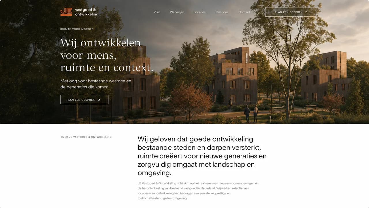 Schermafbeelding van Vastgoed & projectontwikkeling